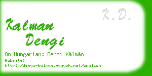 kalman dengi business card