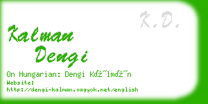 kalman dengi business card